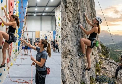 Escalade en salle ou en falaise : par quoi commencer ? Escalade en salle ou en falaise : par quoi commencer ?