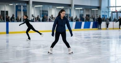 Patinage sur glace : apprendre à freiner et tourner