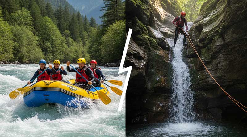 rafting vs canyoning