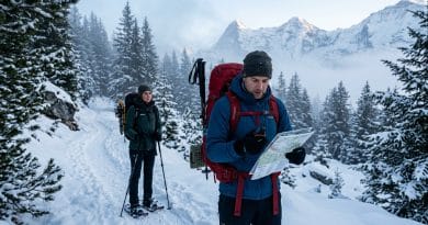 Raquettes à neige : s’orienter quand le sentier disparaît Raquettes à neige : s’orienter quand le sentier disparaît