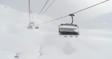 télésièges station de ski 3 vallées